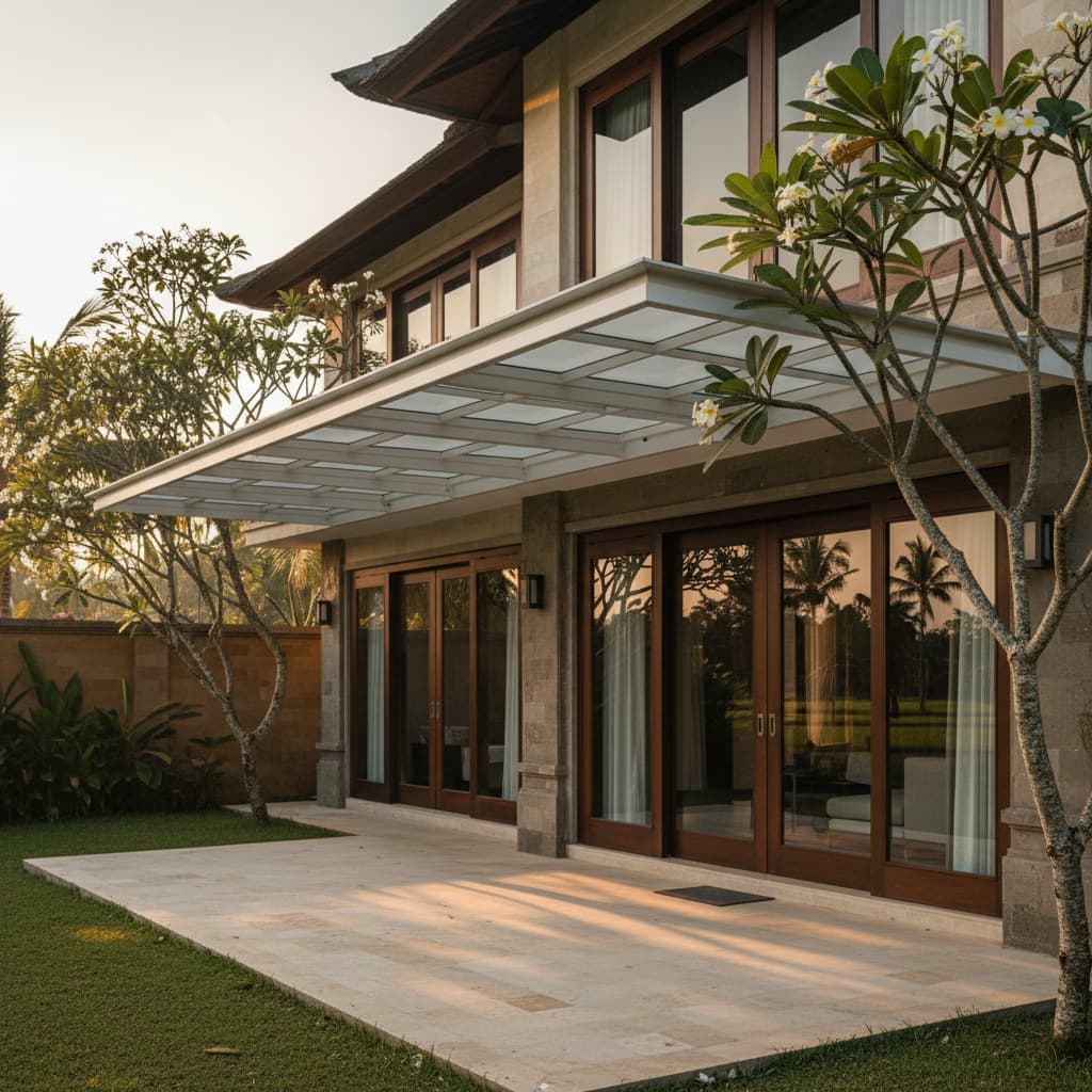 Pasang kanopi uPVC Bali