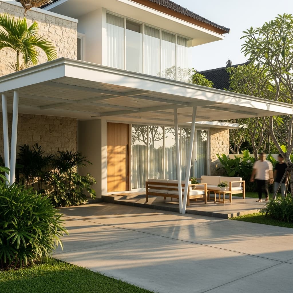 Kanopi uPVC Tahan Panas