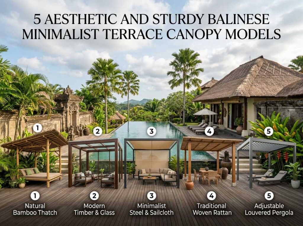 kanopi teras rumah minimalis bali