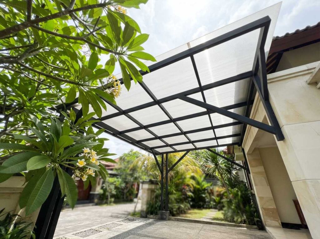 Kanopi Teras Rumah Minimalis Industrial Badung Terbaik
